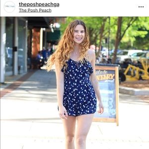 BLUE BLUSH • NWOT  Romper